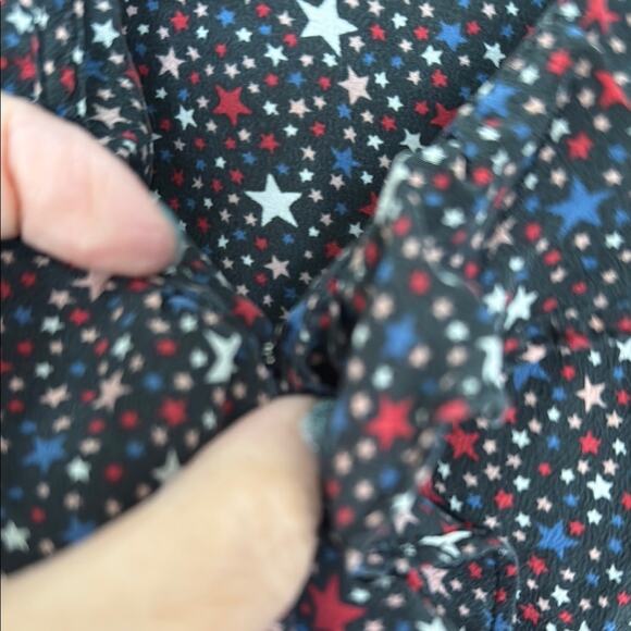 Madewell Silk Ruffle-Hem Wrap Top in Starry Night, S - Picture 6 of 8